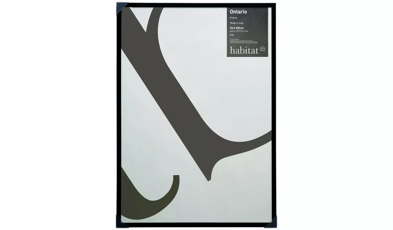 Habitat Ontario Black Wooden Picture Frame - 28x39"