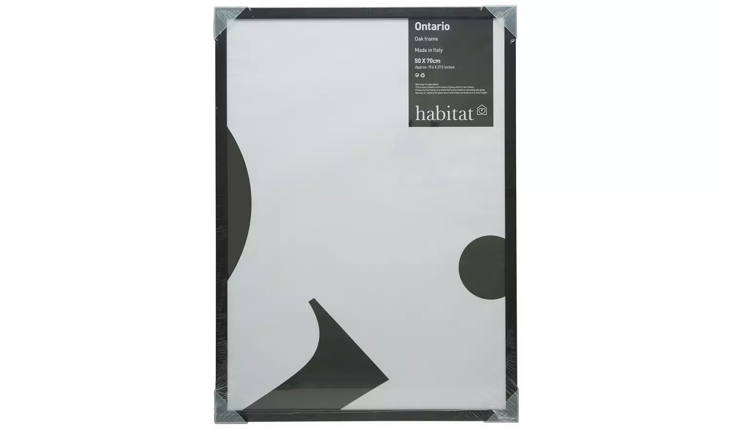 Habitat Ontario Black Wooden Picture Frame - 20x28"