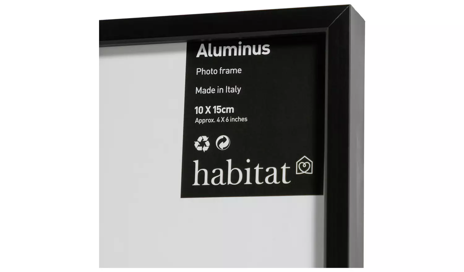 Habitat Aluminus 2 Pack Black Metal Picture Frames - 4x6