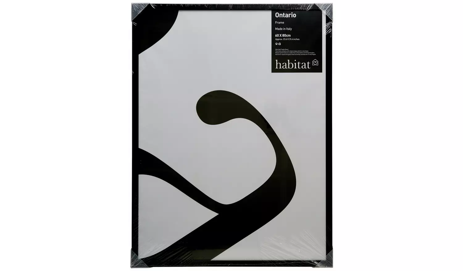 Habitat Ontario Black Wooden Picture Frame - 24x31"