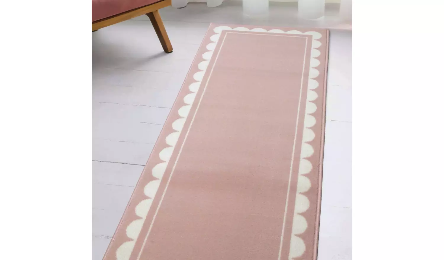 Homemaker Maestro Scallop Runner - 67x200cm - Pink