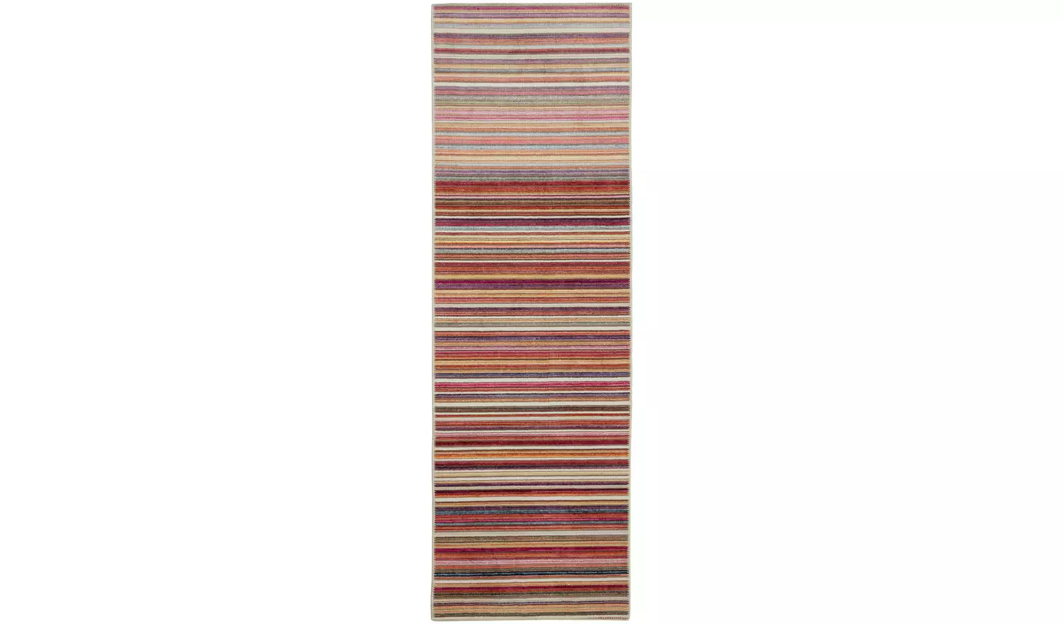Habitat Skinny Stripe Flatweave Runner - 200x66cm