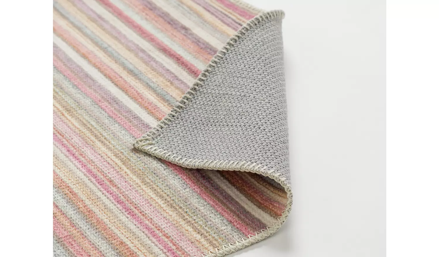 Habitat Skinny Stripe Flatweave Runner - 200x66cm