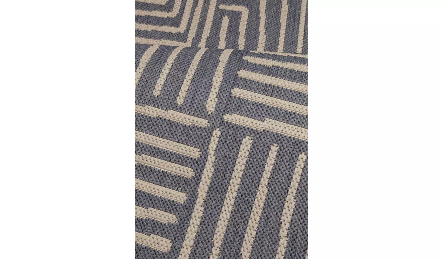 Homemaker Polypropylene Blue Rectangle Runner - 67 x 200cm