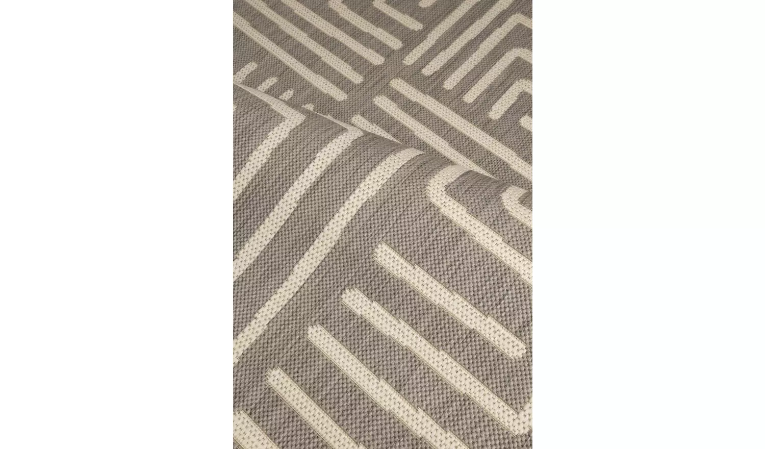 Homemaker Polypropylene Grey Rectangle Rug - 120 x 170cm