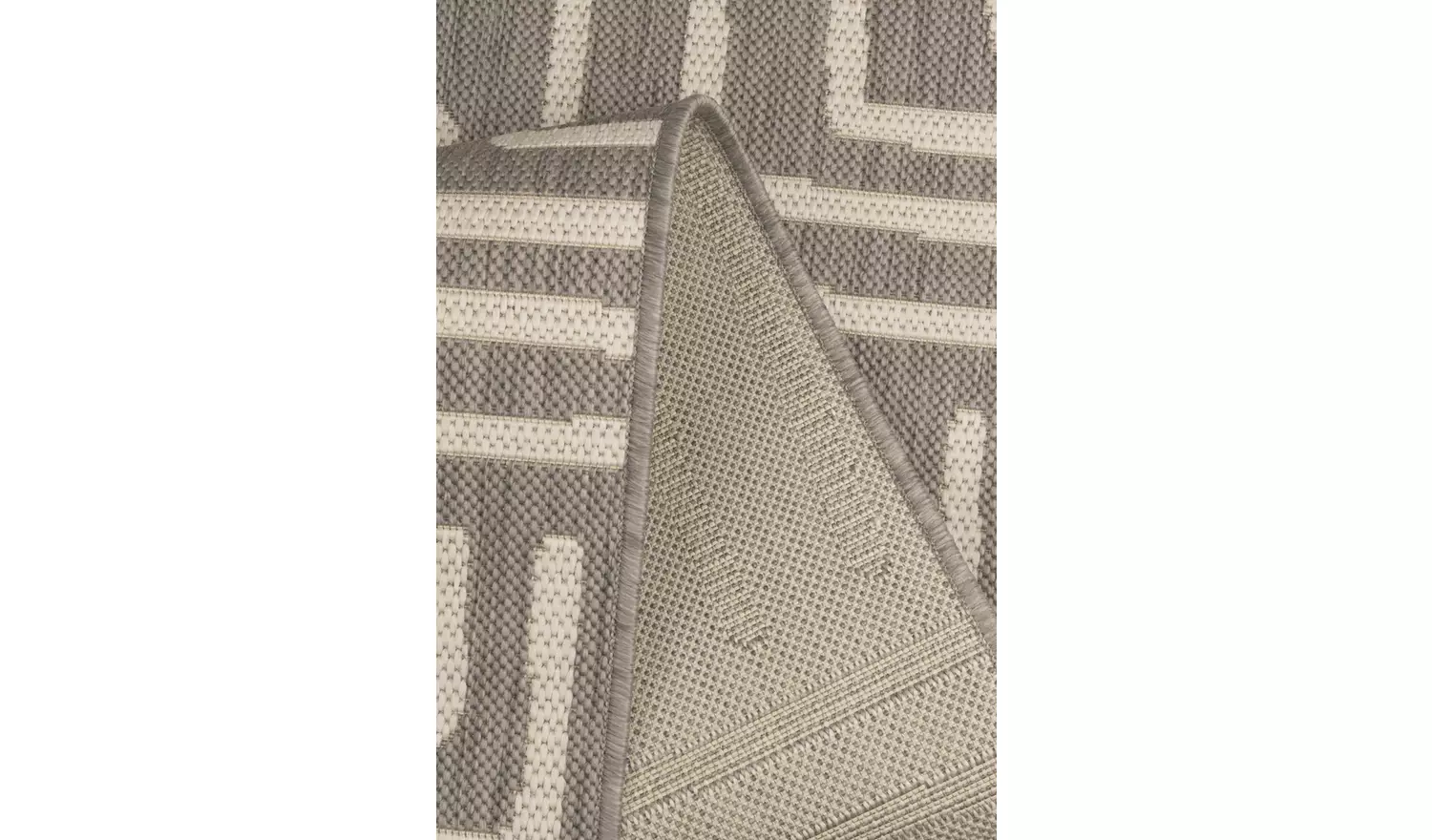 Homemaker Polypropylene Grey Rectangle Rug - 120 x 170cm