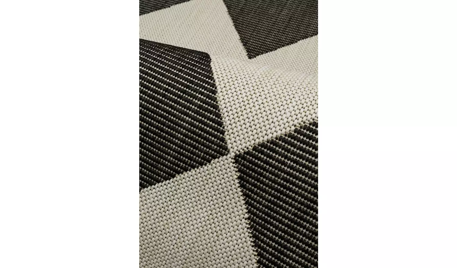 Homemaker Polypropylene Black Rectangle Rug - 120 x 170cm