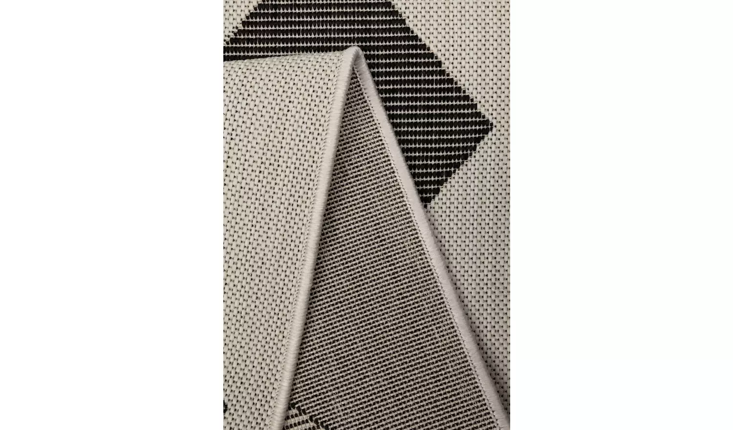 Homemaker Polypropylene Black Rectangle Rug - 120 x 170cm