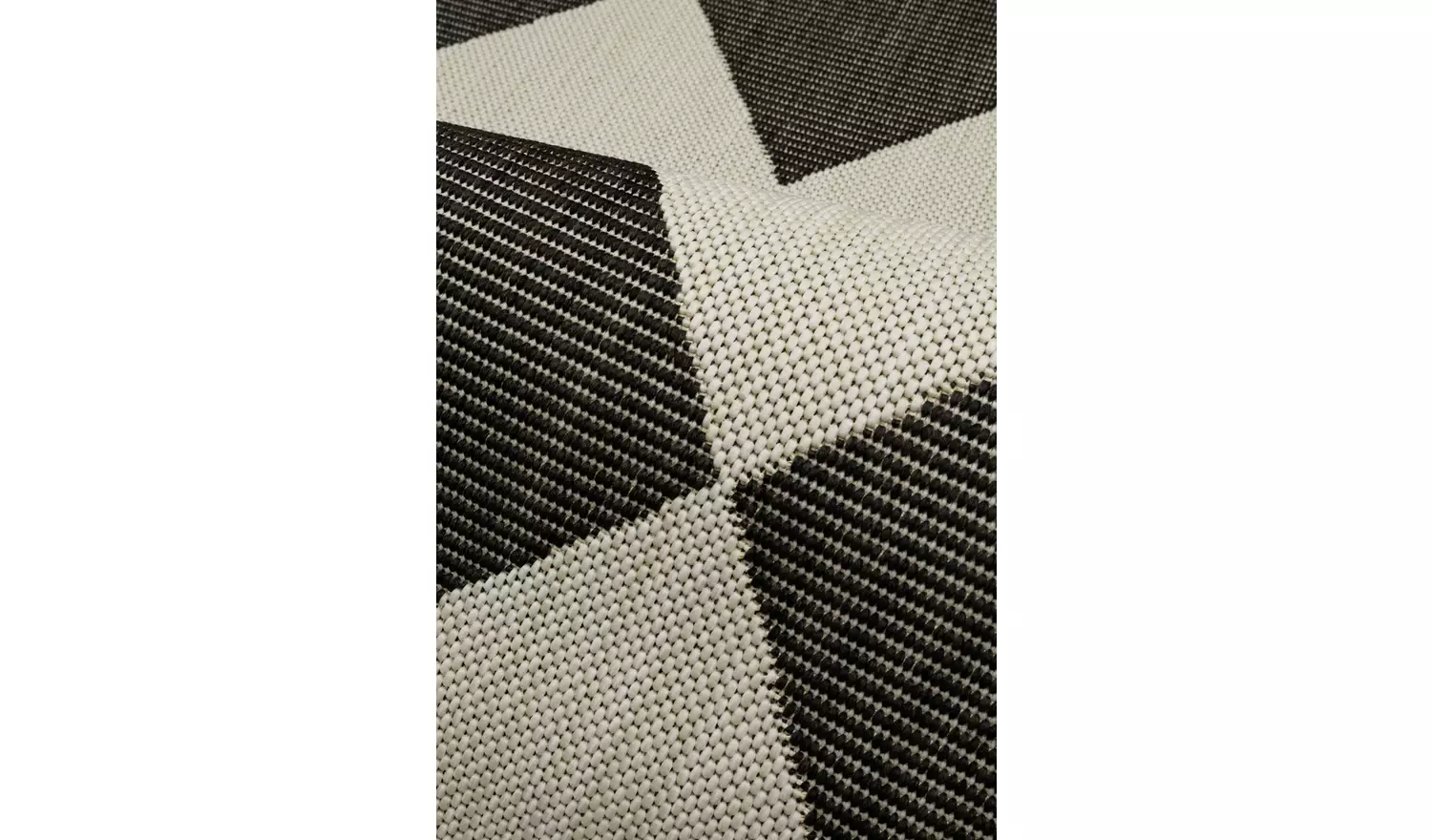 Homemaker Polypropylene Black Rectangle Rug - 160 x 230cm