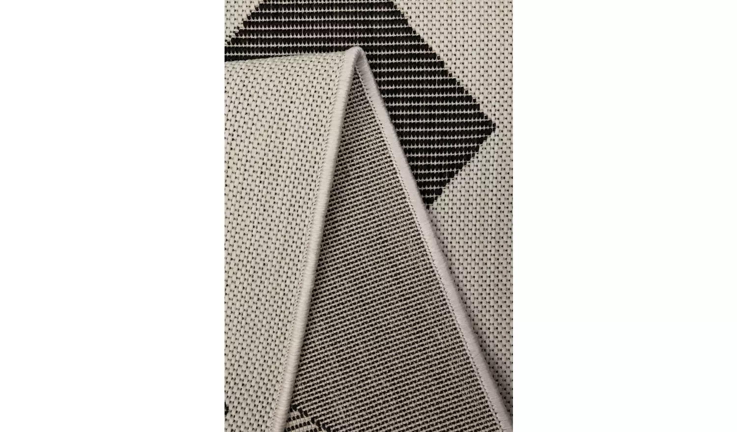 Homemaker Polypropylene Black Rectangle Rug - 160 x 230cm