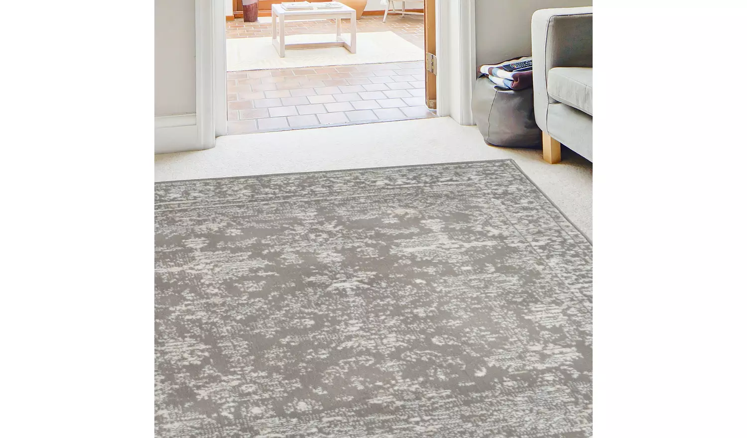 Homemaker Traditional Natural Short Pile Rug - 150x80cm