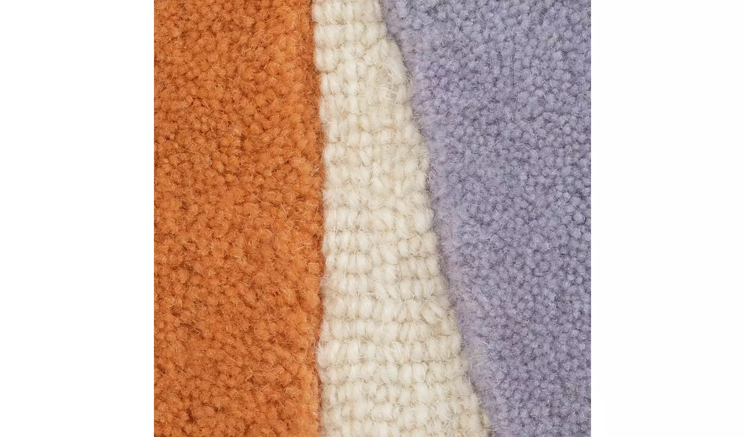 Habitat Carved Geometric Round Wool Cut Pile Rug - 120cm