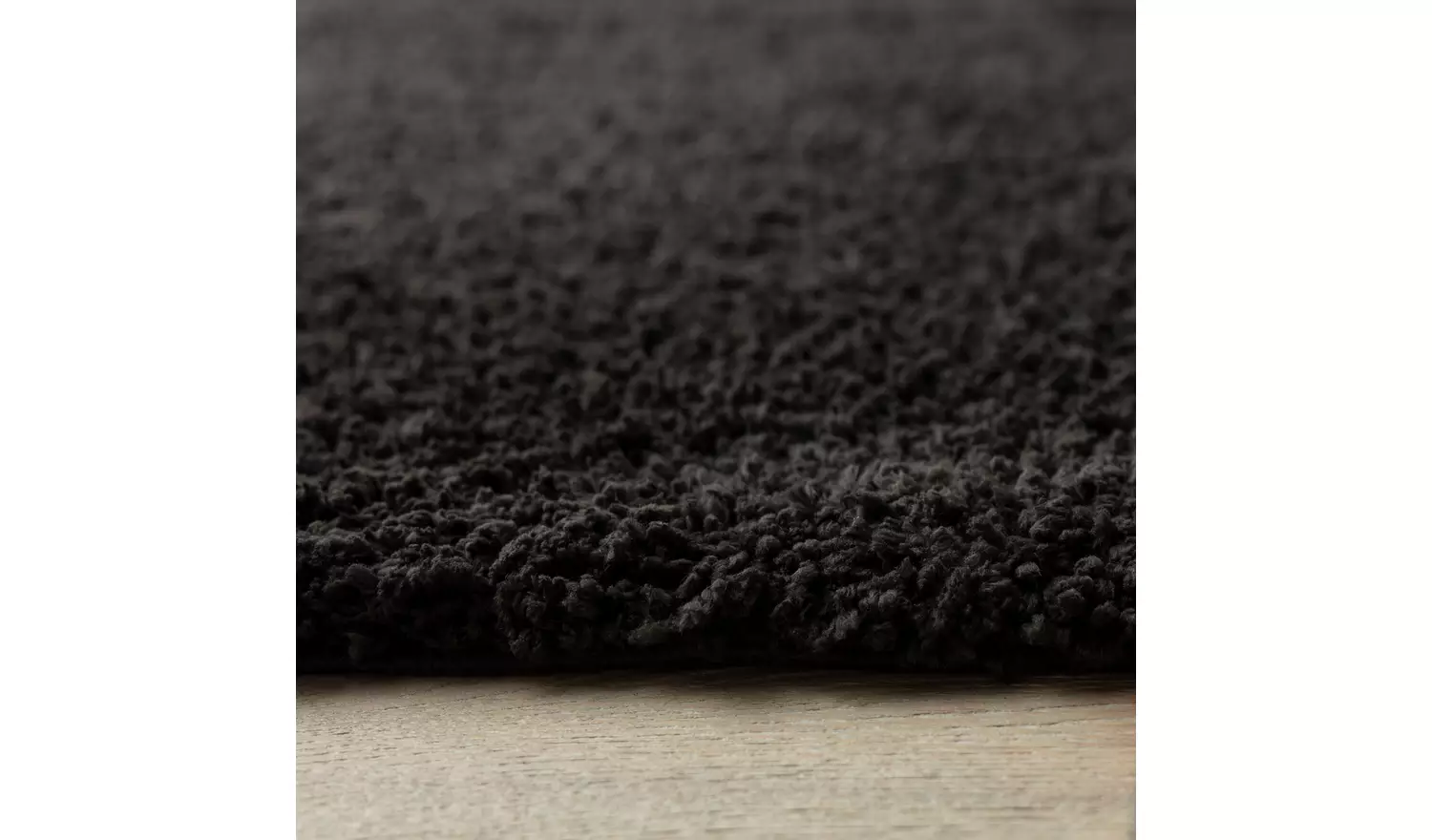 Habitat Cosy Black Shaggy Rug - 290x200cm