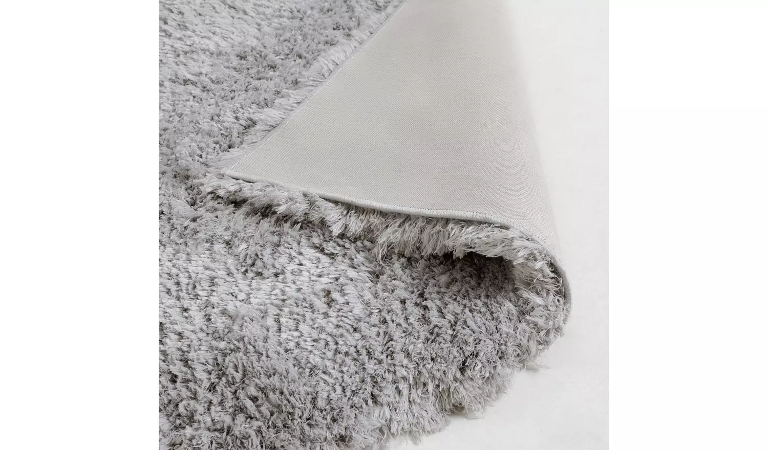 Habitat Airmaster Plain Silver Shaggy Rug - 230x160cm