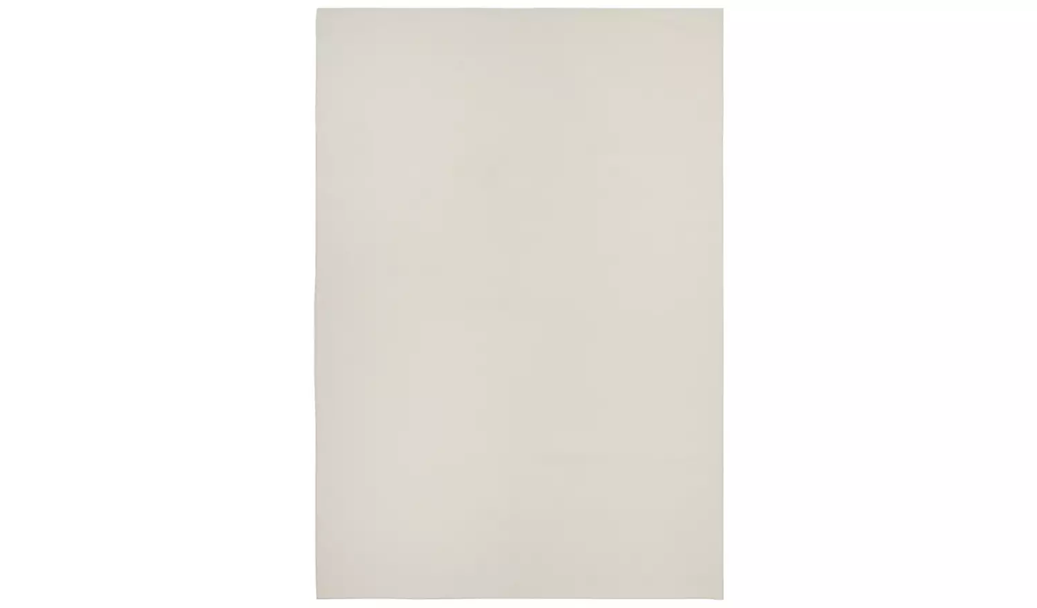 Argos Home Plain Cream Cotton Flatweave Rug - 170x120cm