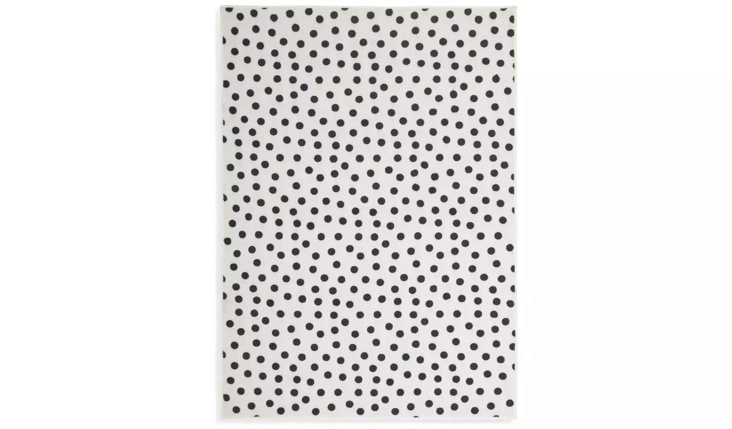 Argos Home Multi Spot Black & White Cut Pile Rug - 230x160cm