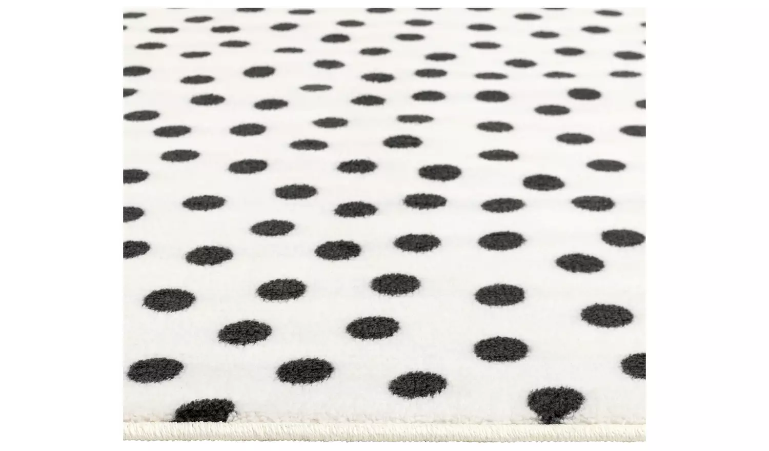 Argos Home Multi Spot Black & White Cut Pile Rug - 230x160cm