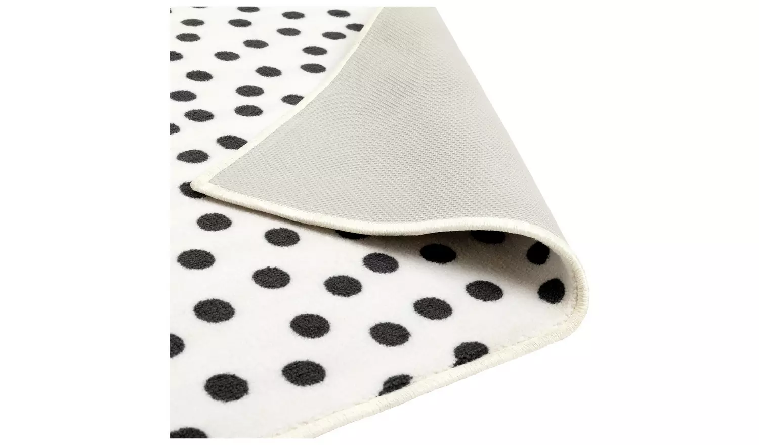Argos Home Multi Spot Black & White Cut Pile Rug - 230x160cm