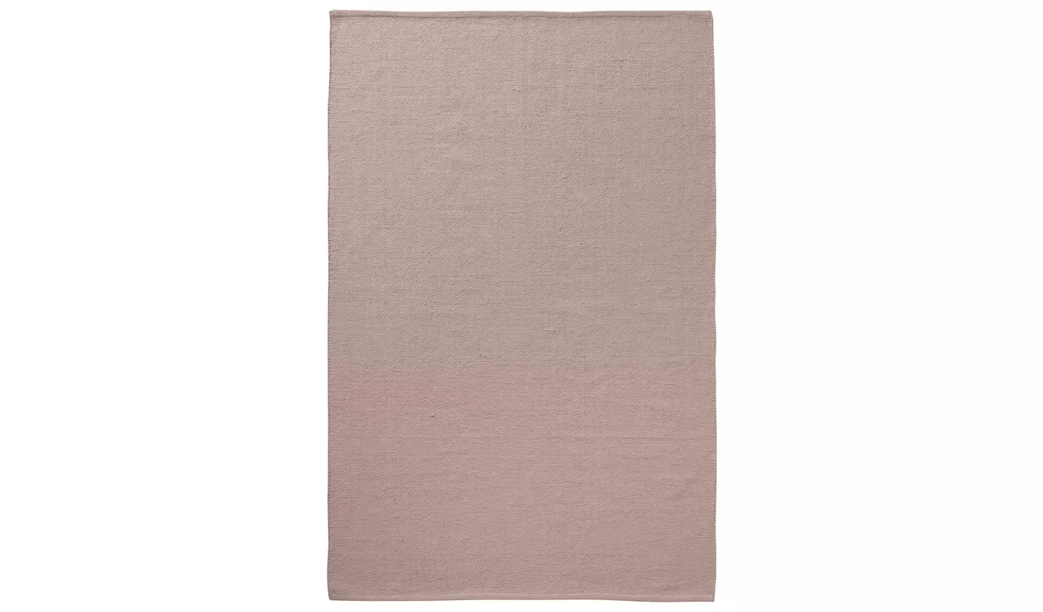 Argos Home Plain Pink Cotton Flatweave Rug - 170x120cm