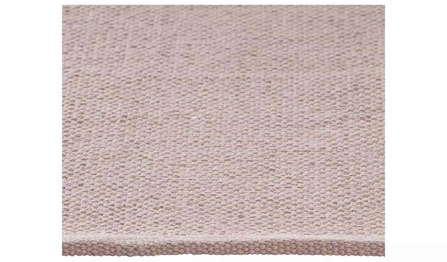 Argos Home Plain Pink Cotton Flatweave Rug - 170x120cm