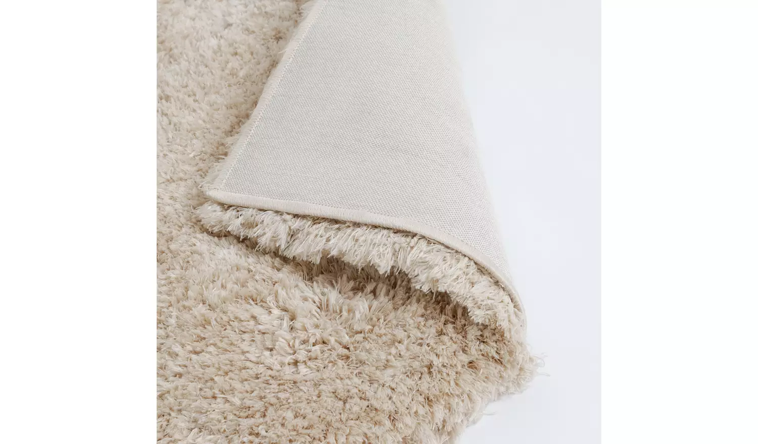 Habitat Airmaster Plain Sand Shaggy Rug - 170x120cm