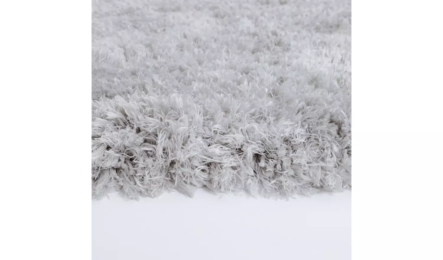 Habitat Airmaster Plain Silver Shaggy Rug - 170x120cm