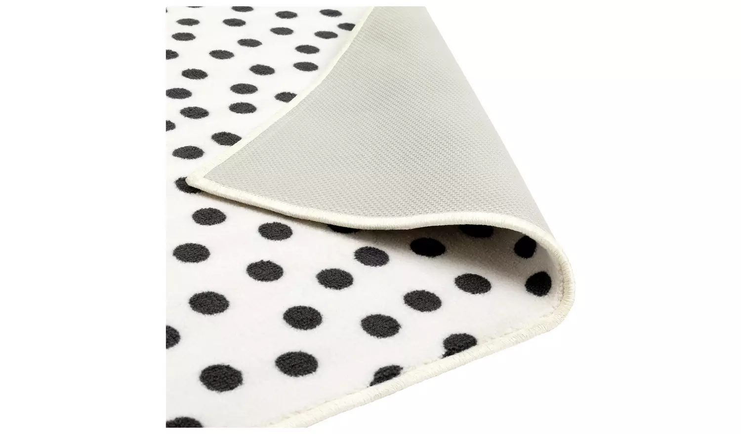 Argos Home Multi Spot Black & White Cut Pile Rug - 170x120cm