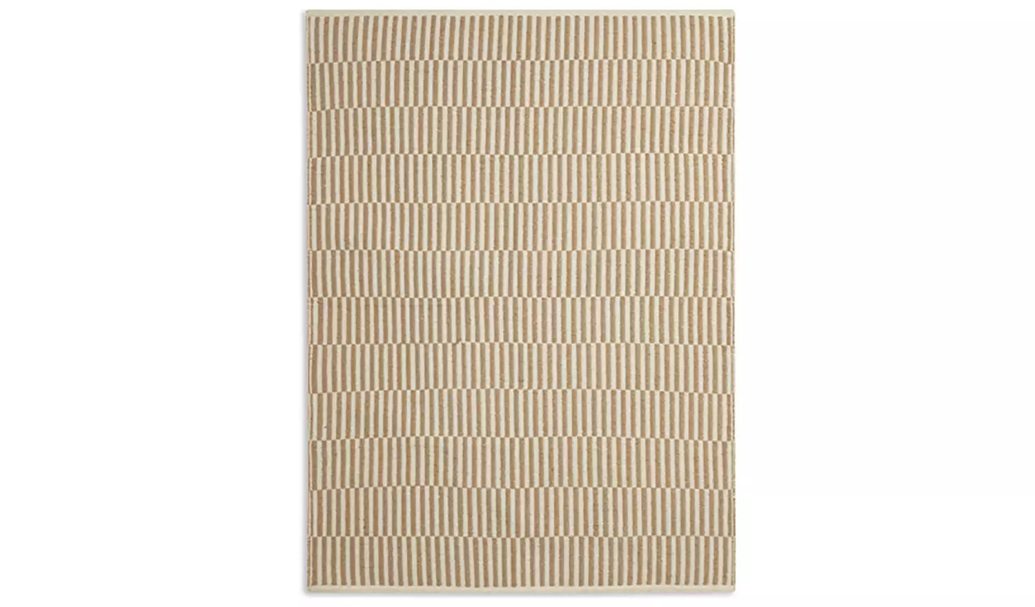 Habitat Modern Country Block Natural Flatweave Rug - 170x120