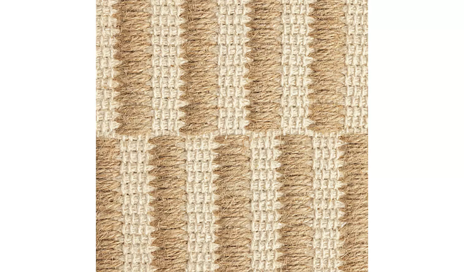 Habitat Modern Country Block Natural Flatweave Rug - 170x120