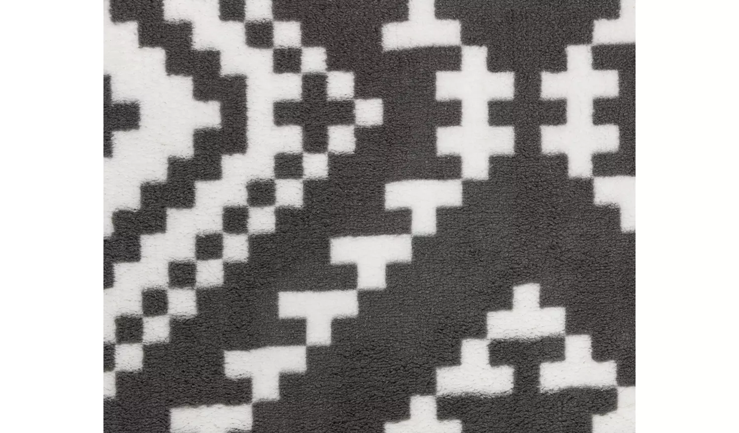 Habitat Global Geometric Grey Cut Pile Rug - 170x120cm