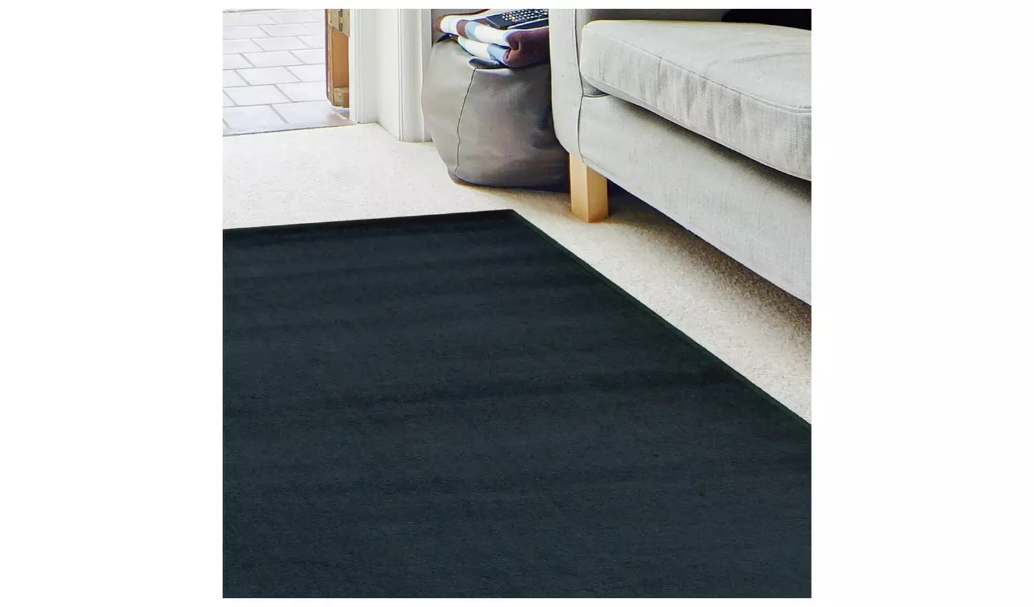 Homemaker Adorn Plain Navy Cut Pile Rug - 170x120cm