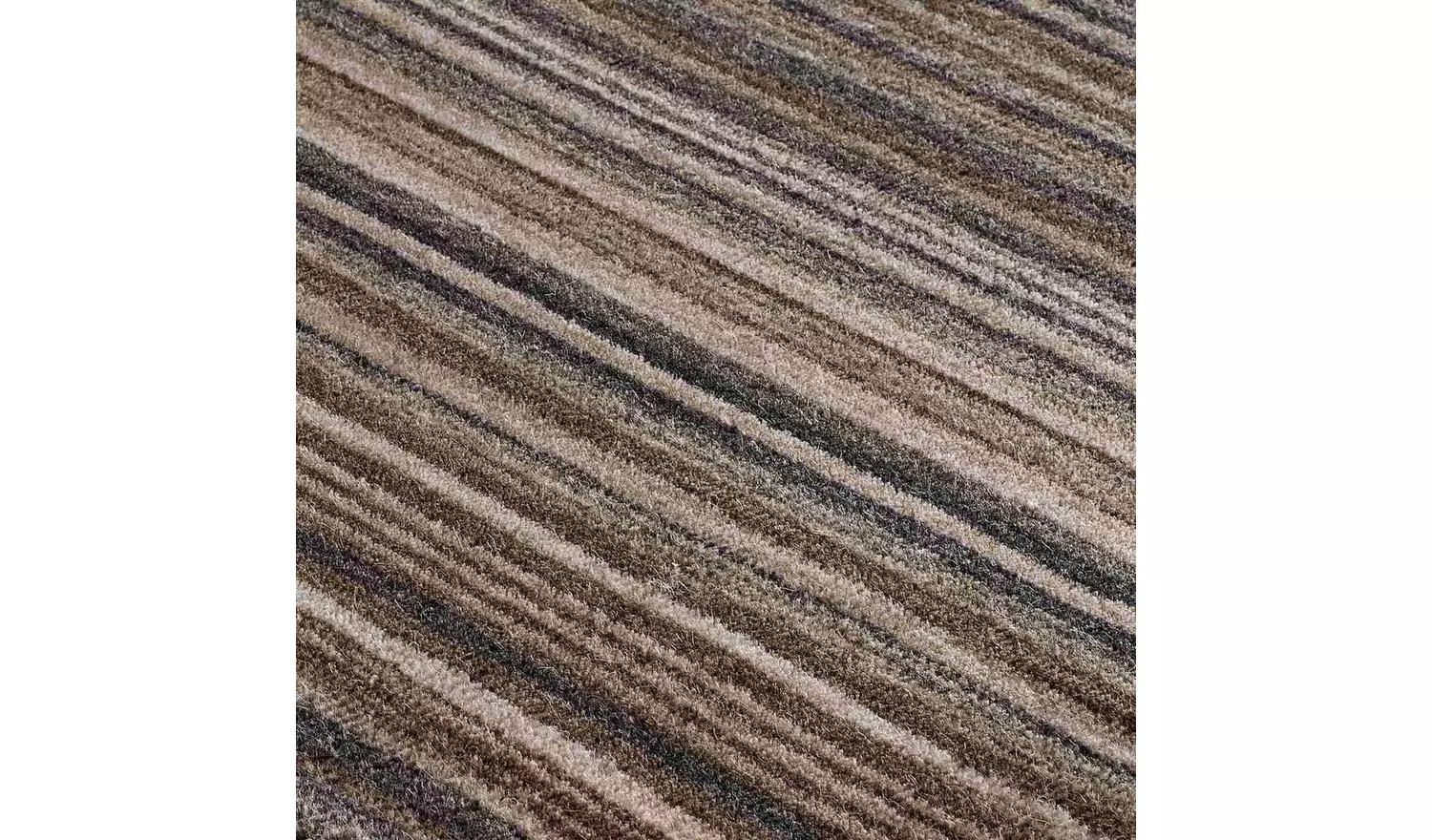 Homemaker Connor Skinny Stripe Natural Wool Cut Pile Rug