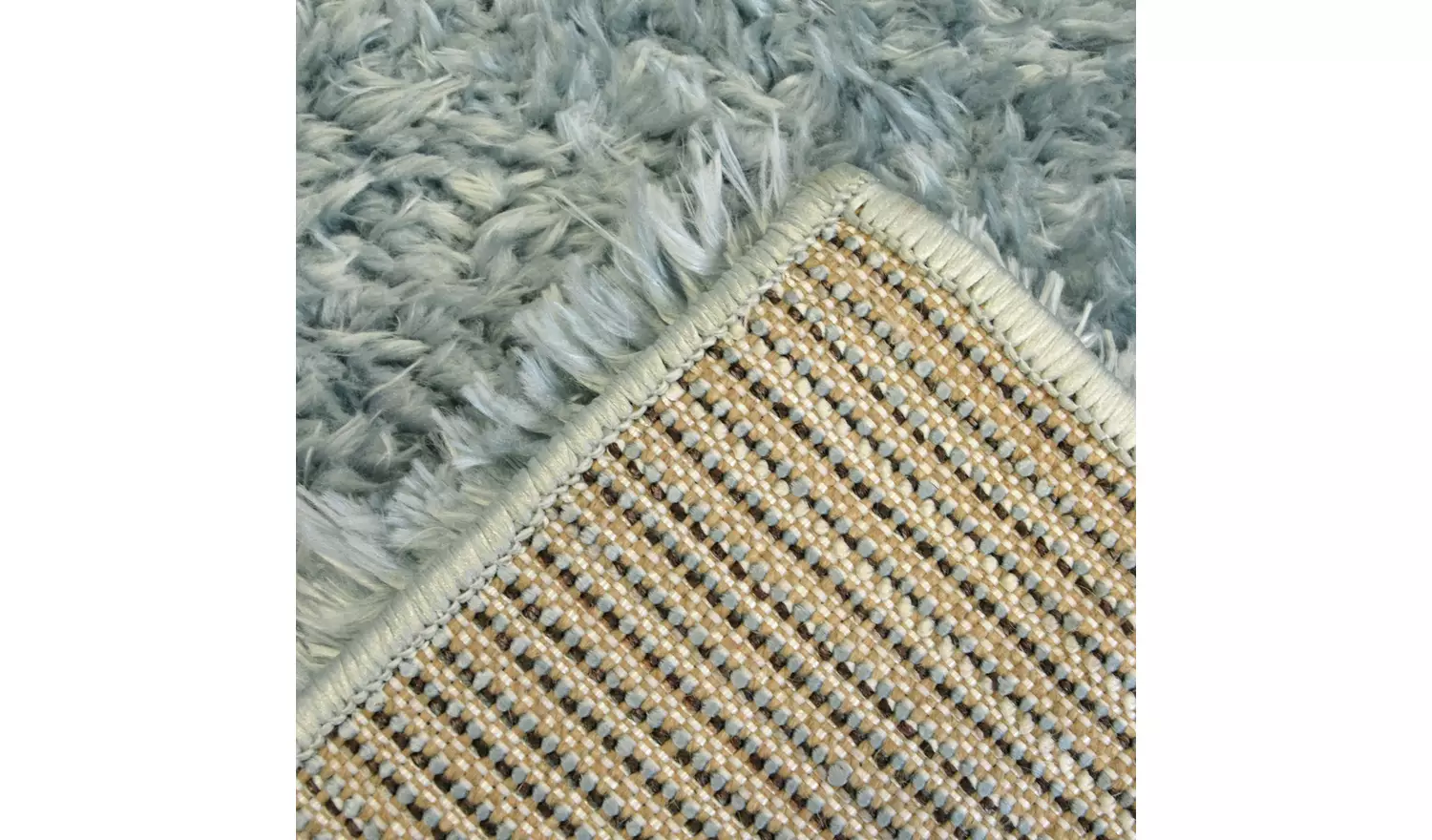 Homemaker Supersoft Plain Duck Egg Shaggy Rug - 170x120cm