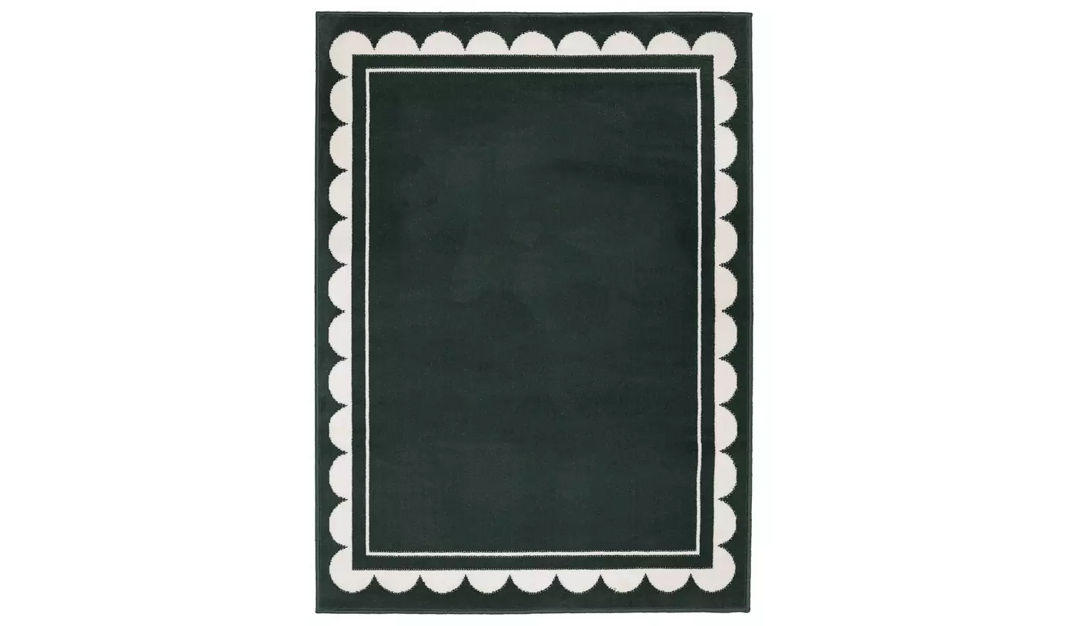 Homemaker Maestro Scallop Green Cut Pile Rug - 230x160cm