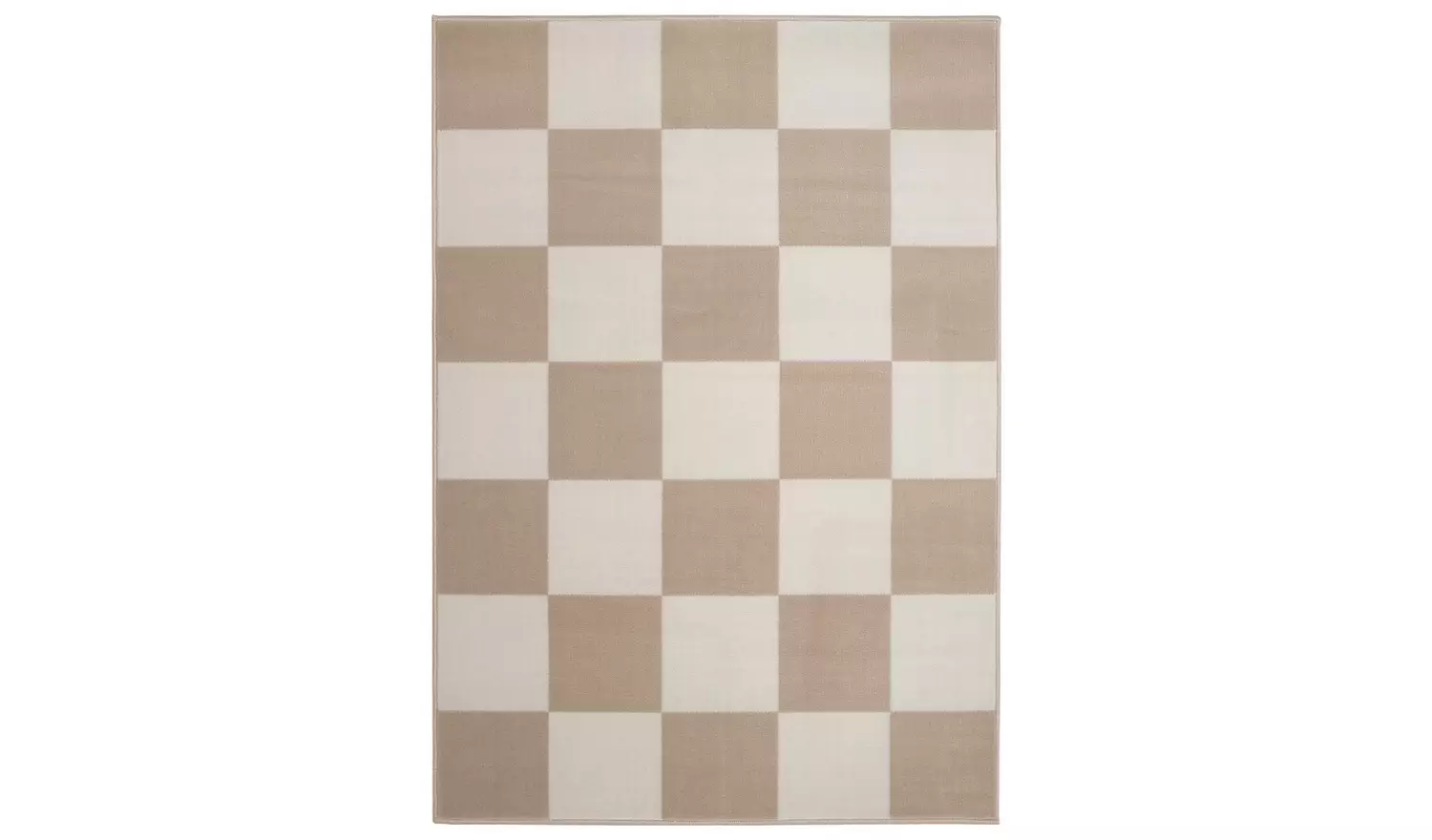 Homemaker Maestro Checkerboard Natural Cut Pile Rug