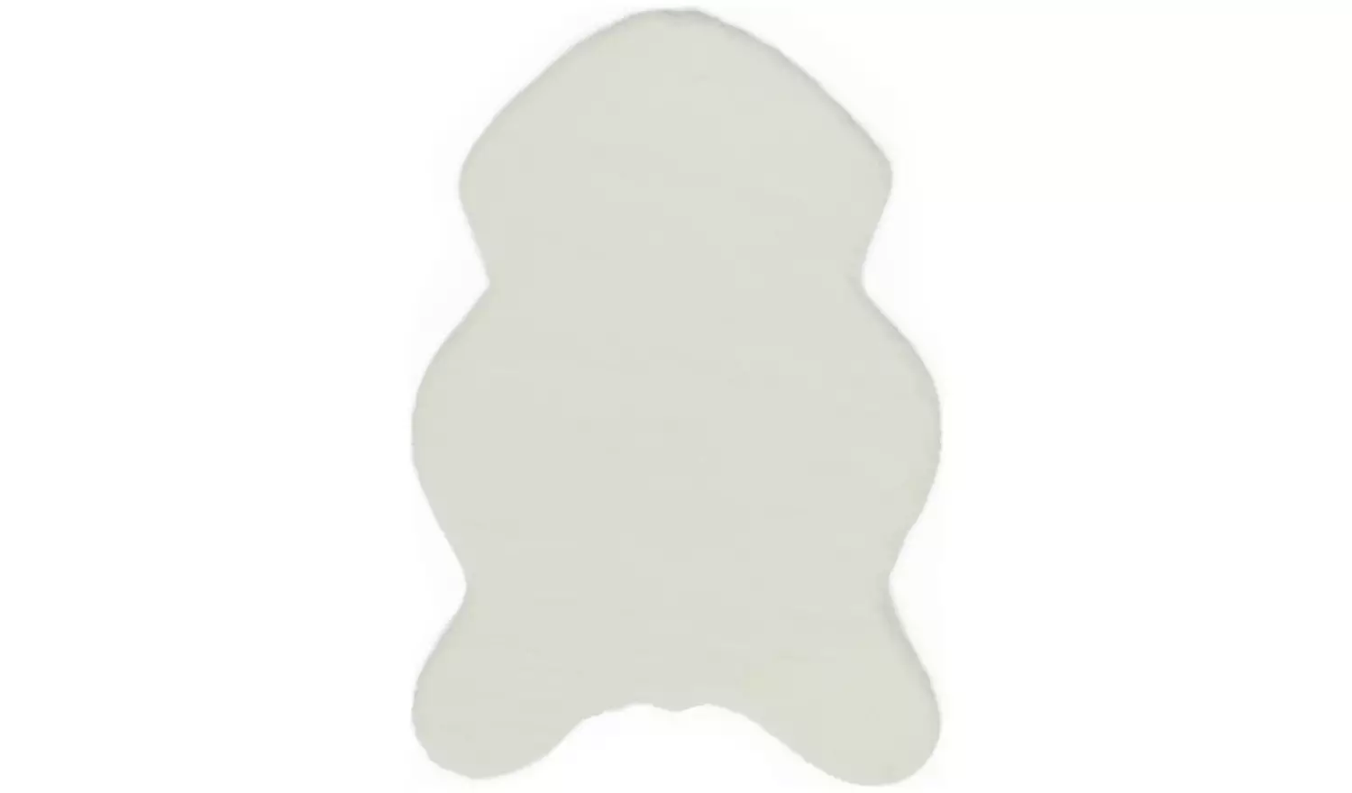 Habitat Supersoft Faux Fur Cream Shaggy Rug - 90x60cm