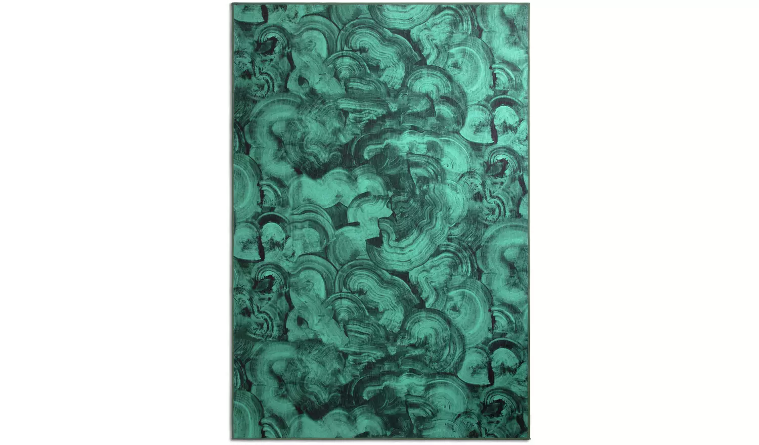 Habitat Malaki Print Green Flatweave Rug - 170X120cm