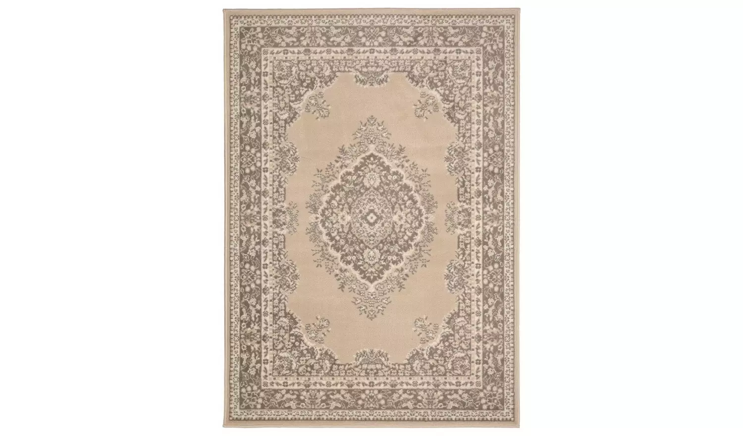Homemaker Bukhura Traditional Natural Cut Pile Rug-230x160cm