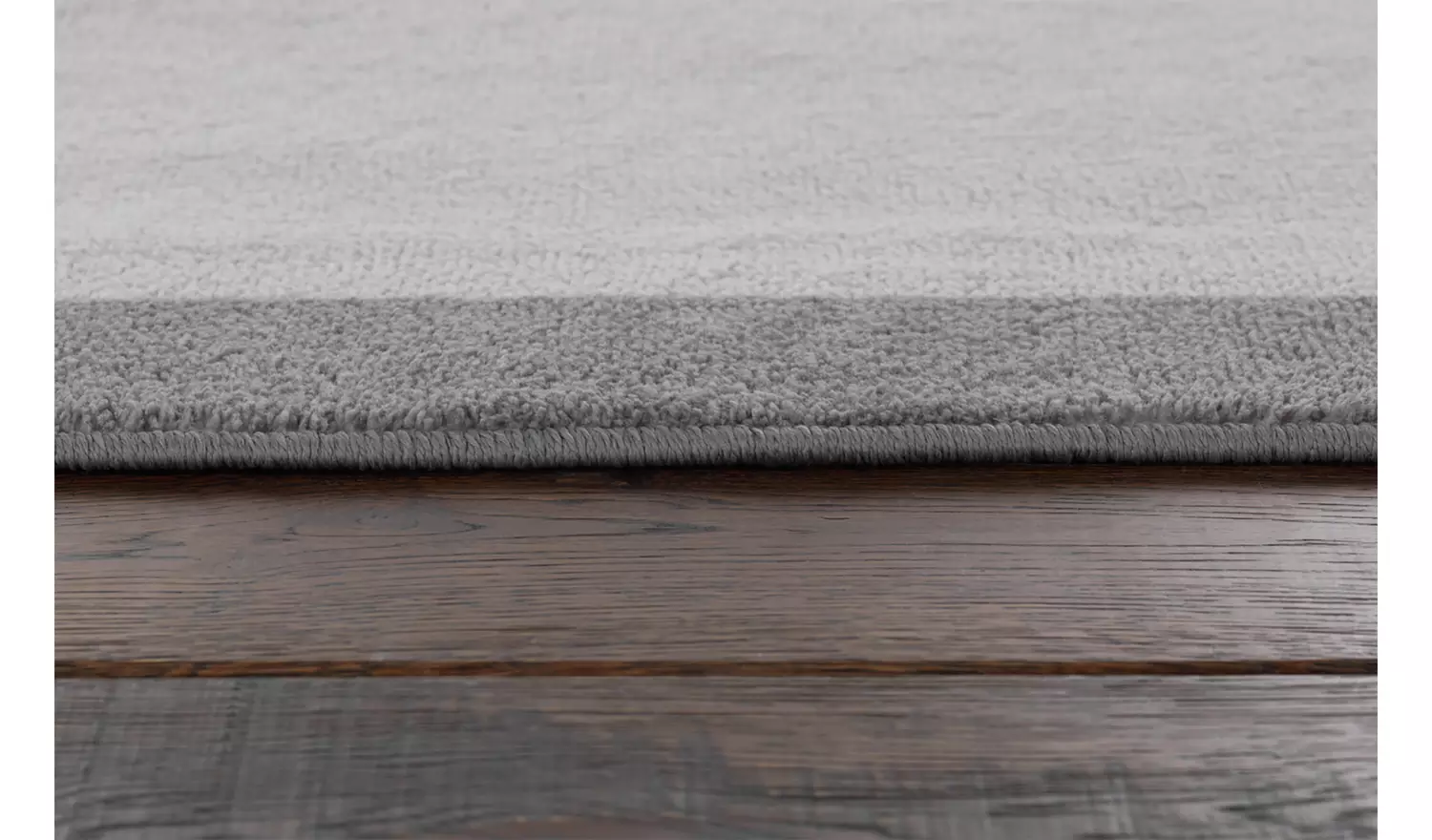 Argos Home Plain Border Grey Cut Pile Rug - 170x120cm
