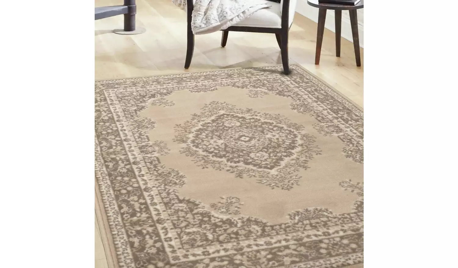 Homemaker Bukhura Traditional Rug - 120x160cm - Natural