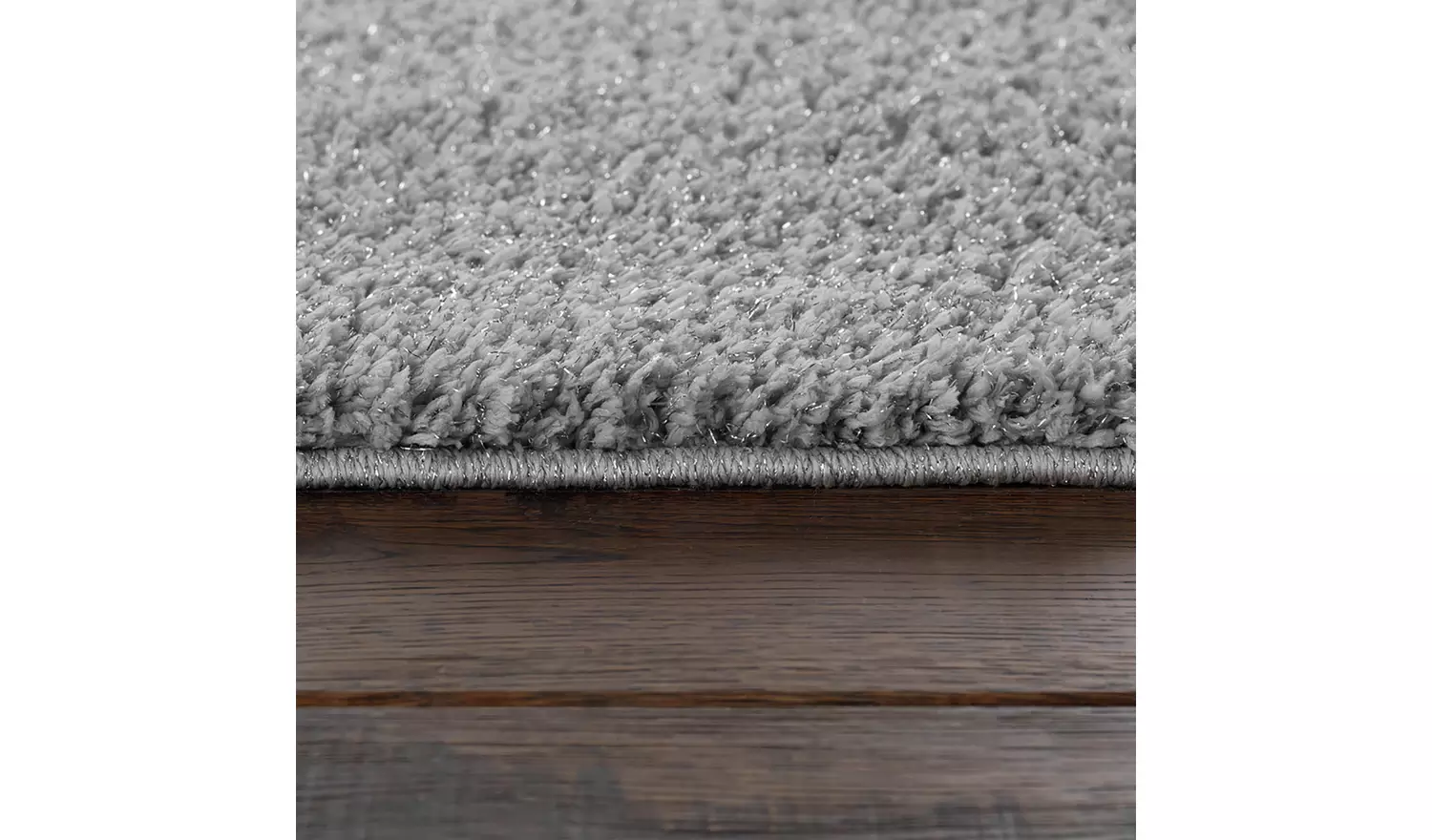 Habitat Shimmer Grey Cut Pile Rug - 150x80cm