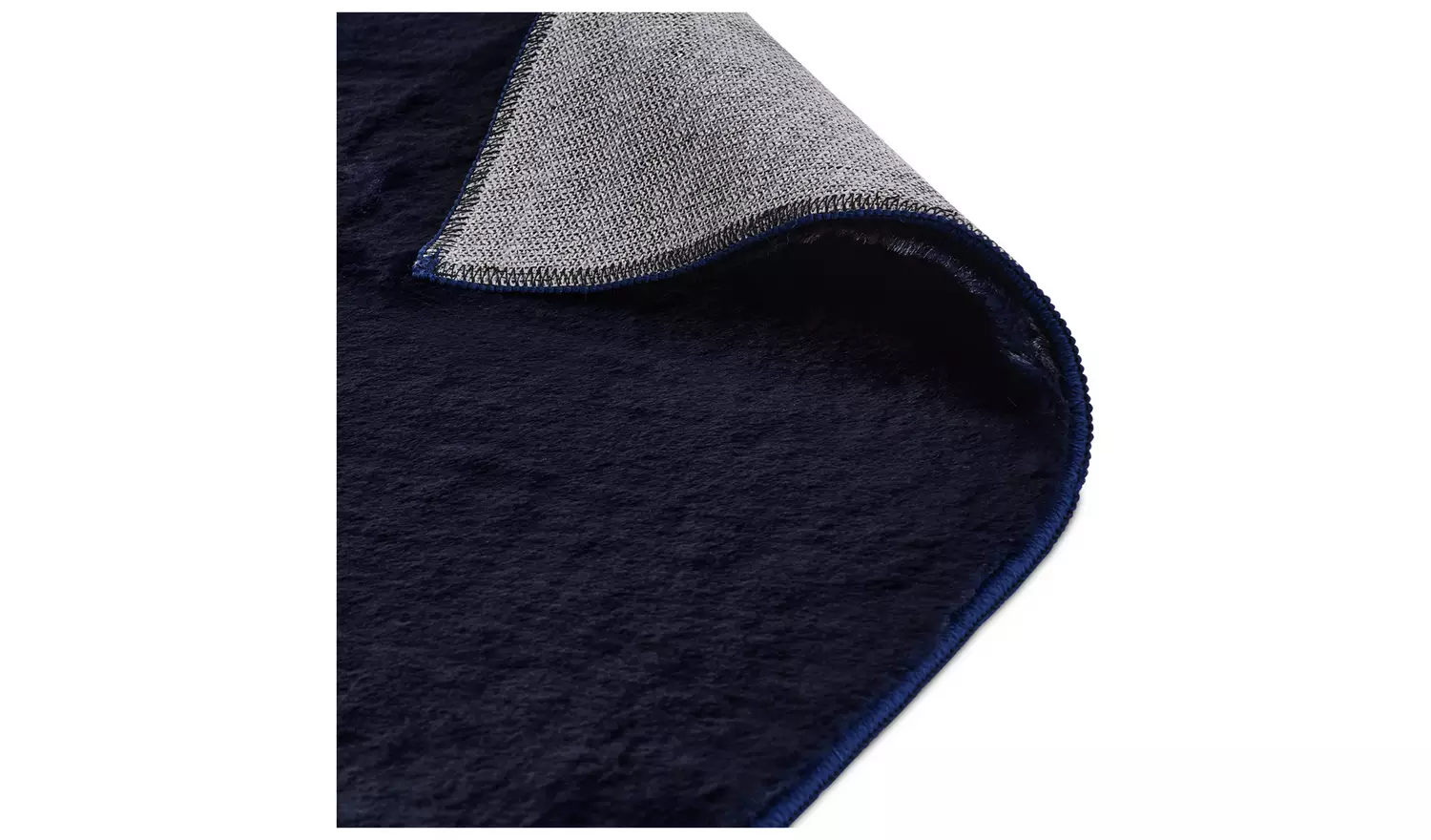 Habitat Cosy Soft Navy Short Pile Rug - 170x120cm