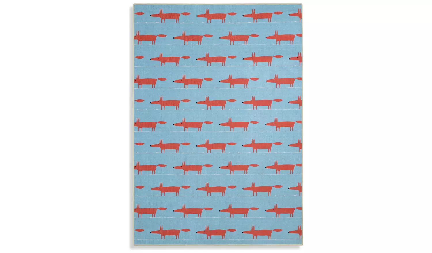 Habitat x Scion Mr Fox Printed Rug - 120 x 170cm - Blue