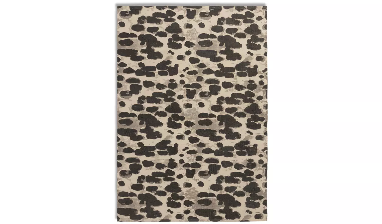Habitat Bark Print Cotton Flatweave Rug - 170X120cm