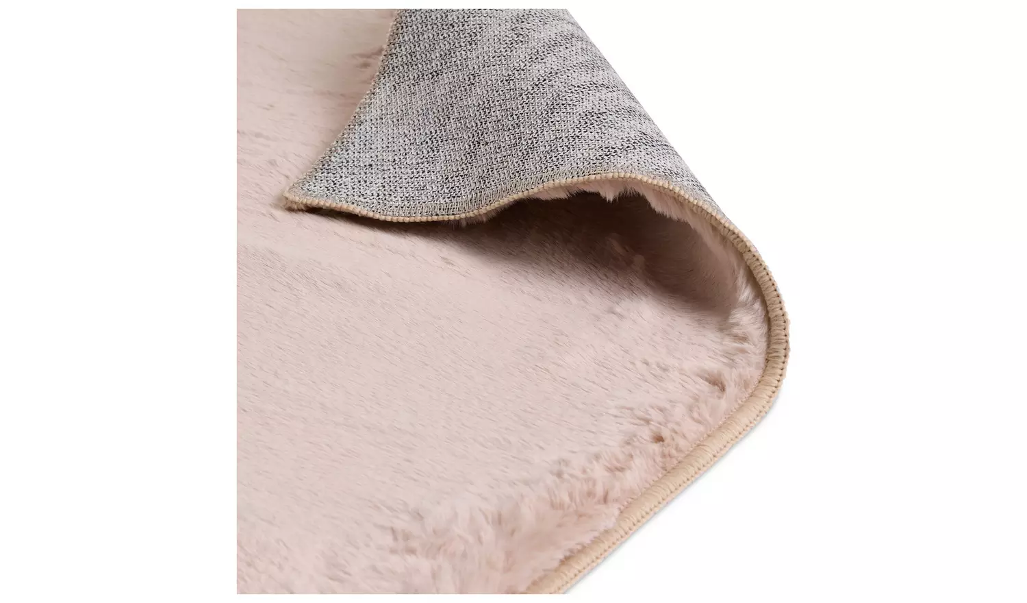Habitat Cosy Soft Blush Short Pile Rug - 170x120cm