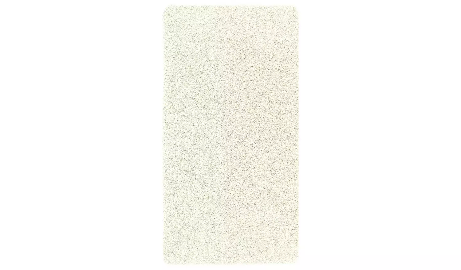Buddy Washable Mat Plain Cream Shaggy Rug - 150x67cm