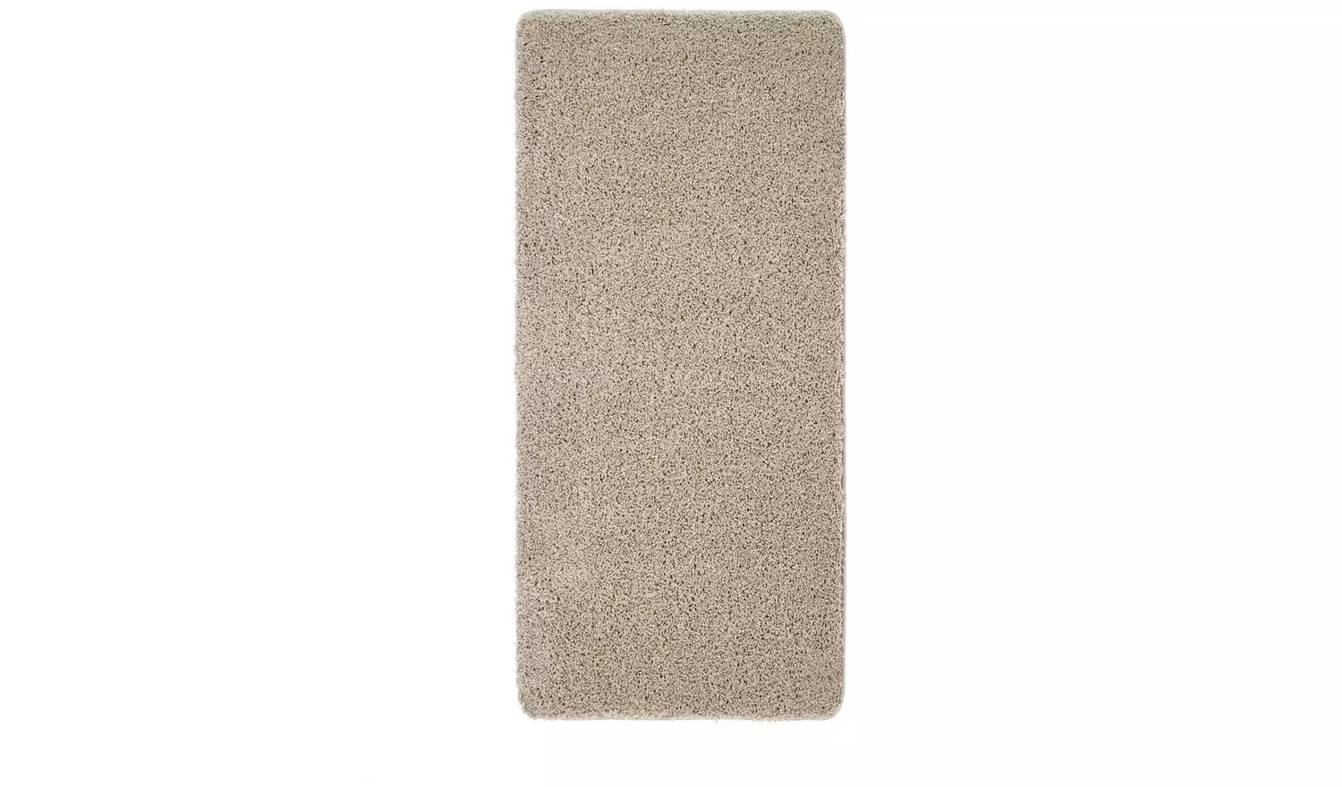 Buddy Washable Mat Plain Stone Shaggy Rug - 150x67cm