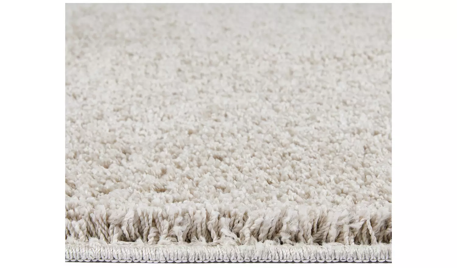 Buddy Washable Mat Plain Stone Shaggy Rug - 150x67cm