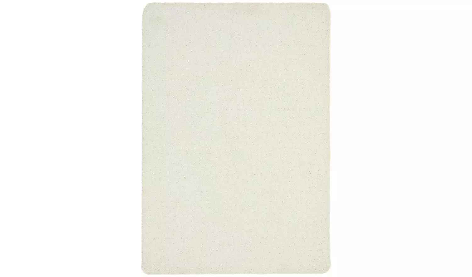 Buddy Washable Mat Plain Cream Shaggy Rug - 120x80cm