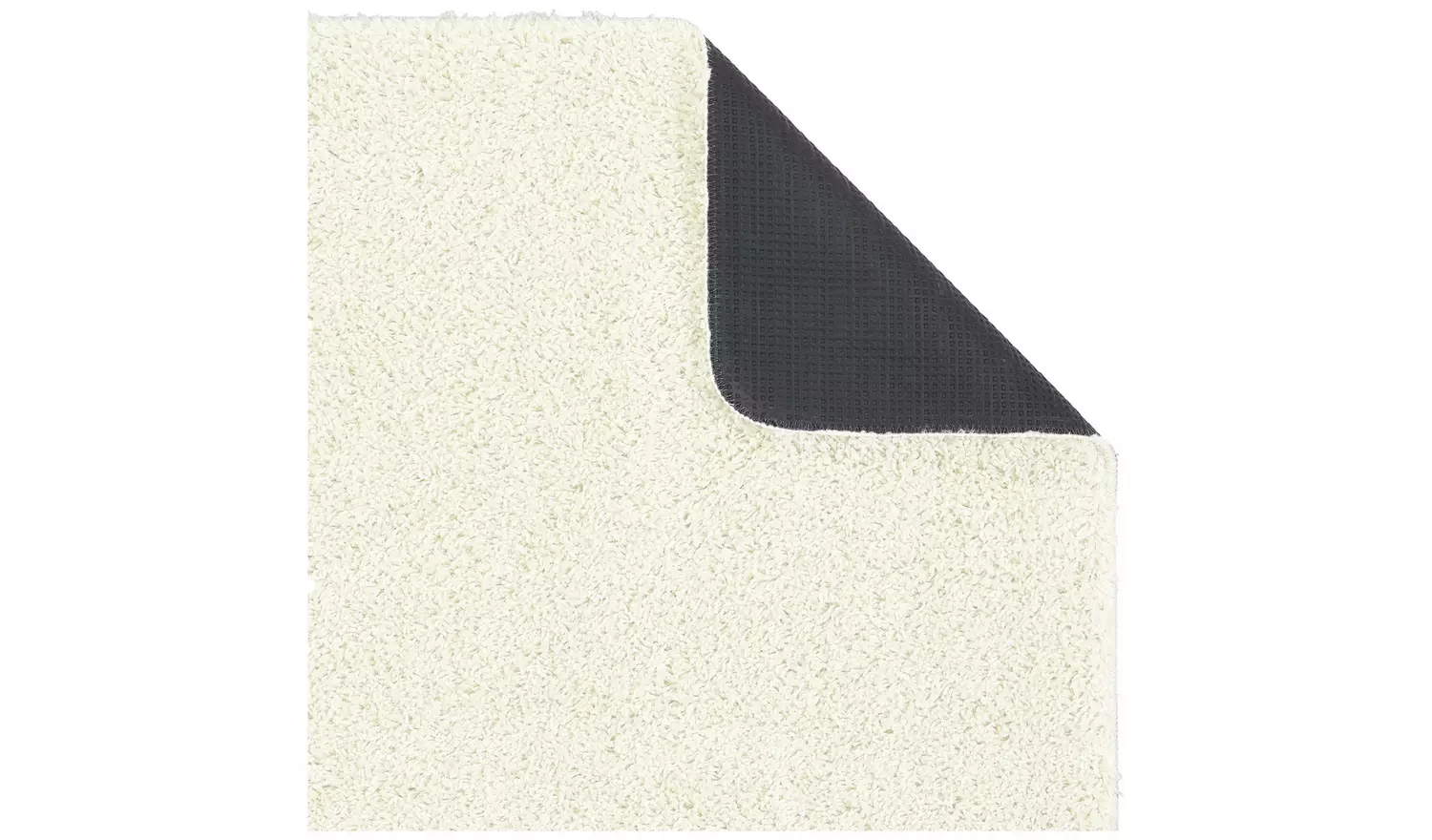 Buddy Washable Mat Plain Cream Shaggy Rug - 120x80cm